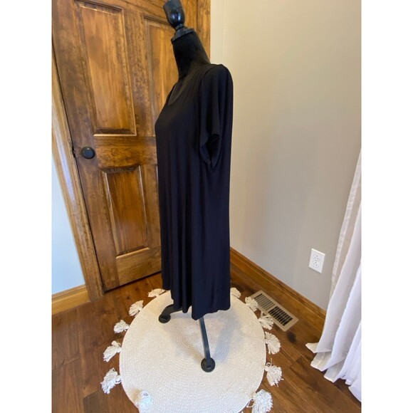 Intro Dress Plus Size ? 2X Womens Top Black Short Sleeved  Casual Versatile - Picture 4 of 10